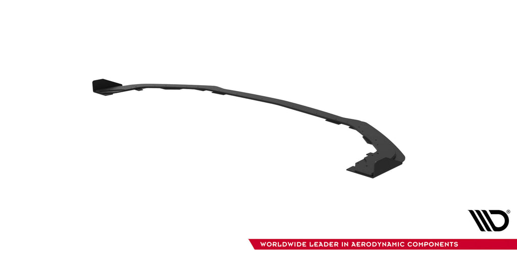 Maxton Design Street Pro Street+ Spoilerlippe Front Ansatz + Flaps passend für Ford Mustang GT Mk6 schwarz Hochglanz
