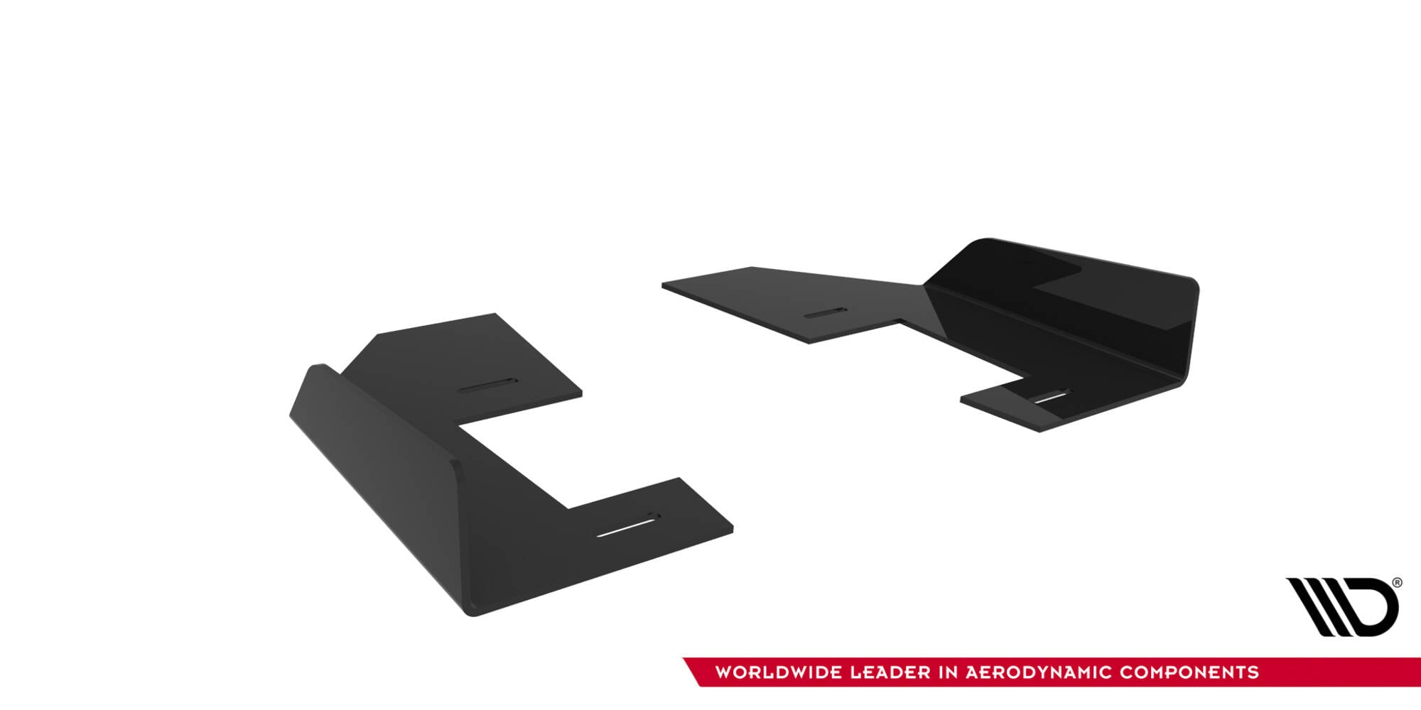 Maxton Design Hintere Seiten Flaps passend für Mitsubishi Lancer EVO X schwarz Hochglanz