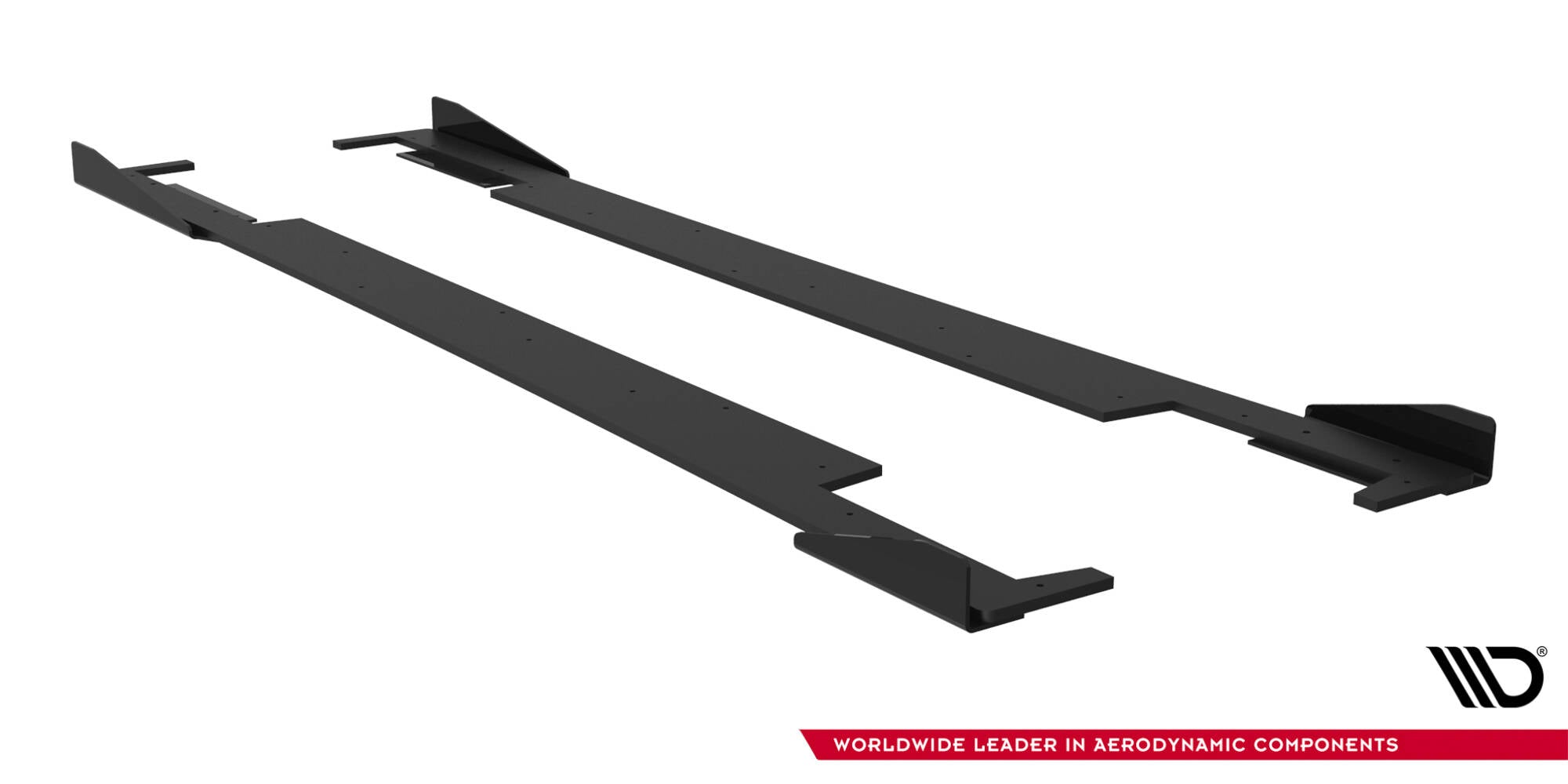 Maxton Design Street Pro Street+ Seitenschweller Leisten + Flaps passend für Subaru Impreza WRX STI Mk3 Facelift schwarz Hochglanz