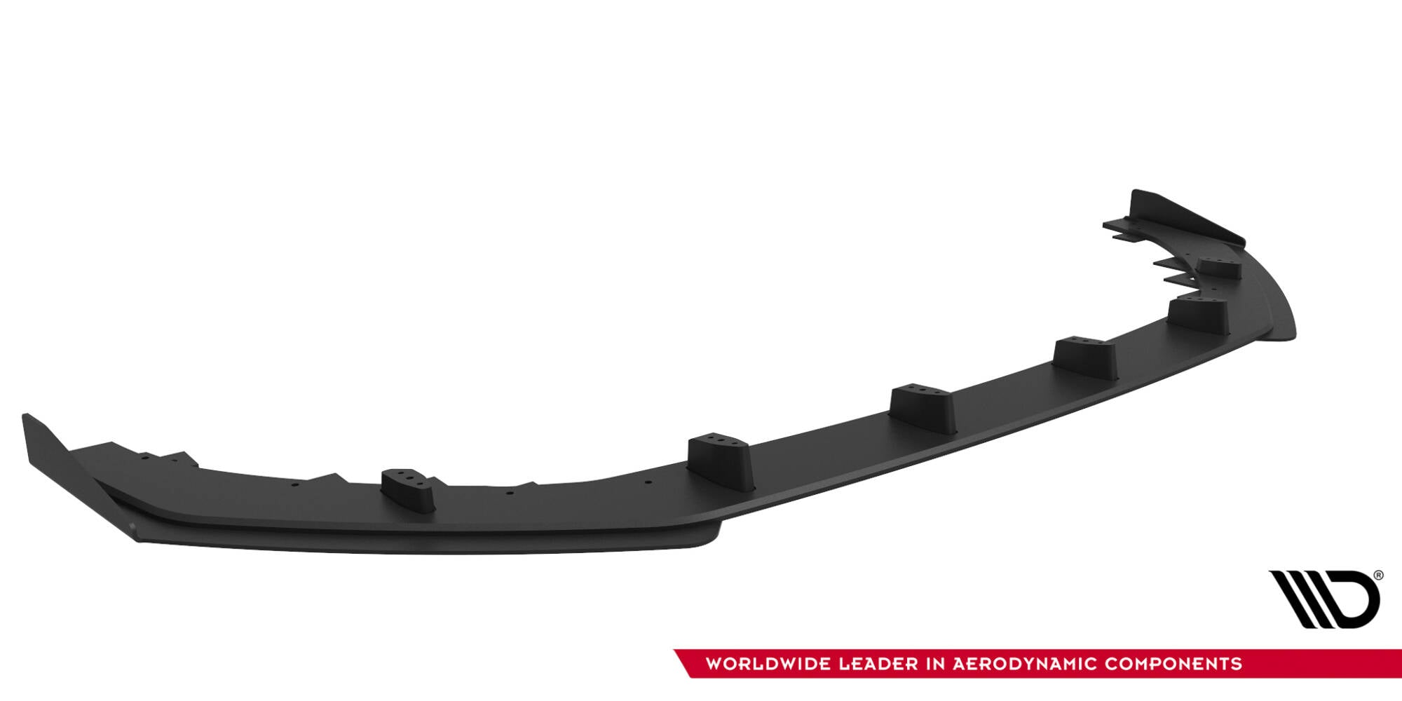 Maxton Design Street Pro Street+ Spoilerlippe Front Ansatz + Flaps passend für Audi RS5 Coupe / Sportback F5 schwarz Hochglanz