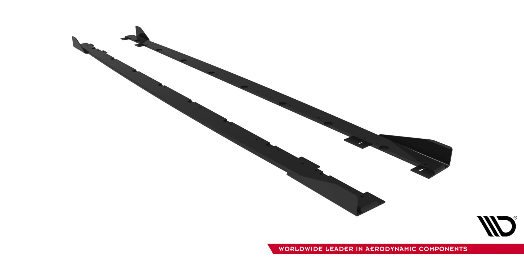 Maxton Design Street Pro Street+ Seitenschweller Leisten + Flaps passend für BMW 2 M-Paket / M235i Gran Coupe F74 schwarz Hochglanz