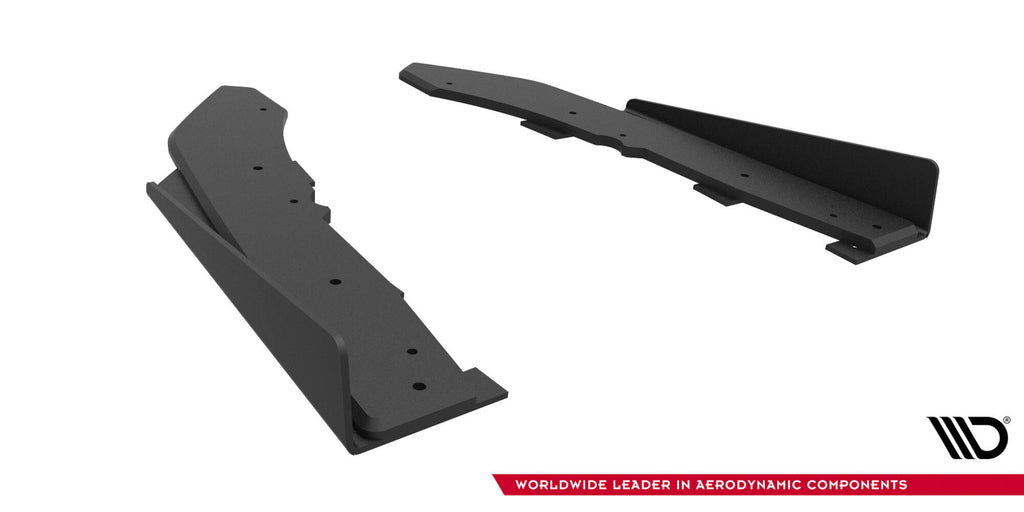 Maxton Design Street Pro Heck Ansatz Flaps Diffusor + Flaps passend für BMW M440i G22 / G23 / G22 Facelift / G23 Facelift schwarz Hochglanz