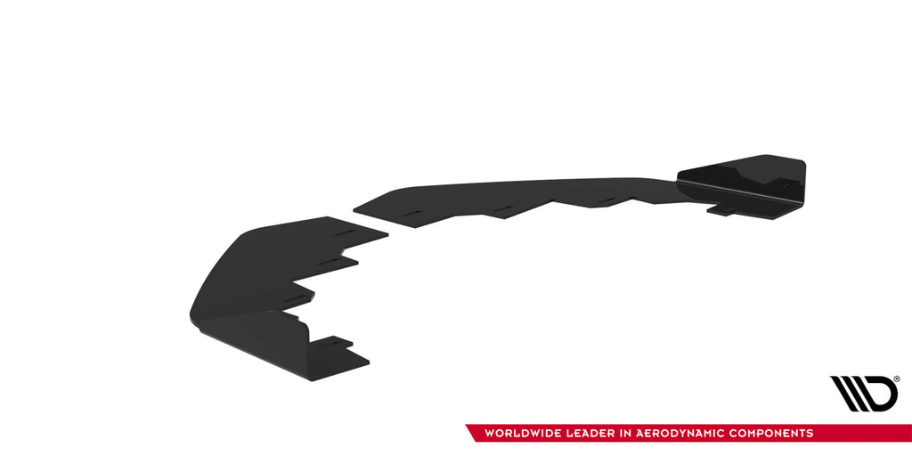 Maxton Design Front Stoßstange Flaps passend für Flaps Mercedes-AMG CLE 53 C236 schwarz Hochglanz