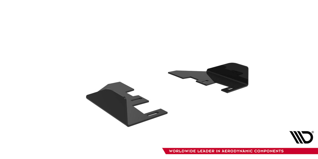 Maxton Design Hintere Seiten Flaps passend für BMW 1er M-Paket F70 schwarz Hochglanz