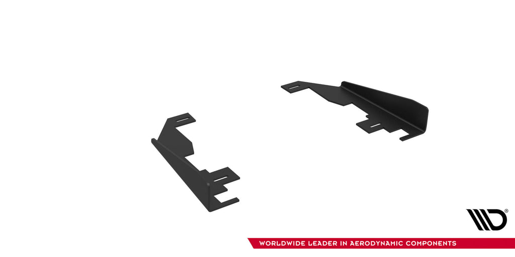 Maxton Design Hintere Seiten Flaps passend für Audi RS5 Coupe / Sportback F5 schwarz Hochglanz