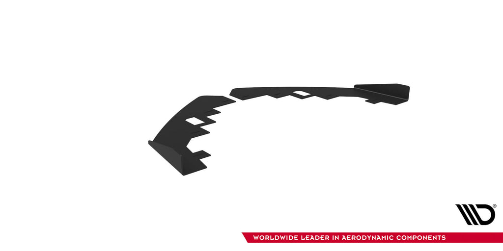 Maxton Design Front Stoßstange Flaps passend für Flaps Audi RS5 Coupe / Sportback F5 schwarz Hochglanz