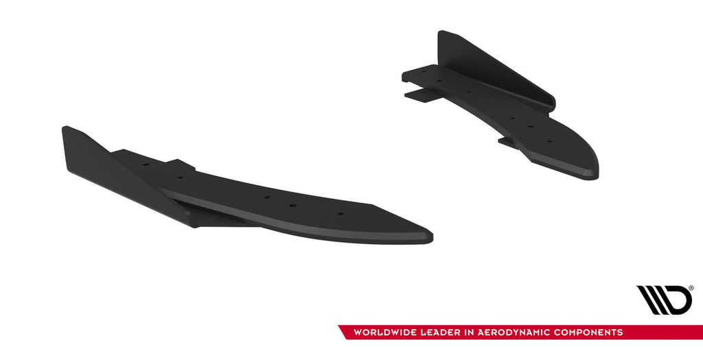Maxton Design Street Pro Heck Ansatz Flaps Diffusor + Flaps passend für Ford Audi RS5 Coupe / Sportback F5 schwarz Hochglanz