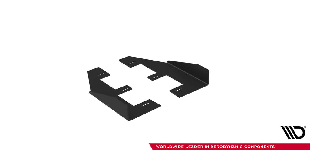 Maxton Design Seitenschweller Flaps passend für Ford Mustang GT Mk6 schwarz Hochglanz