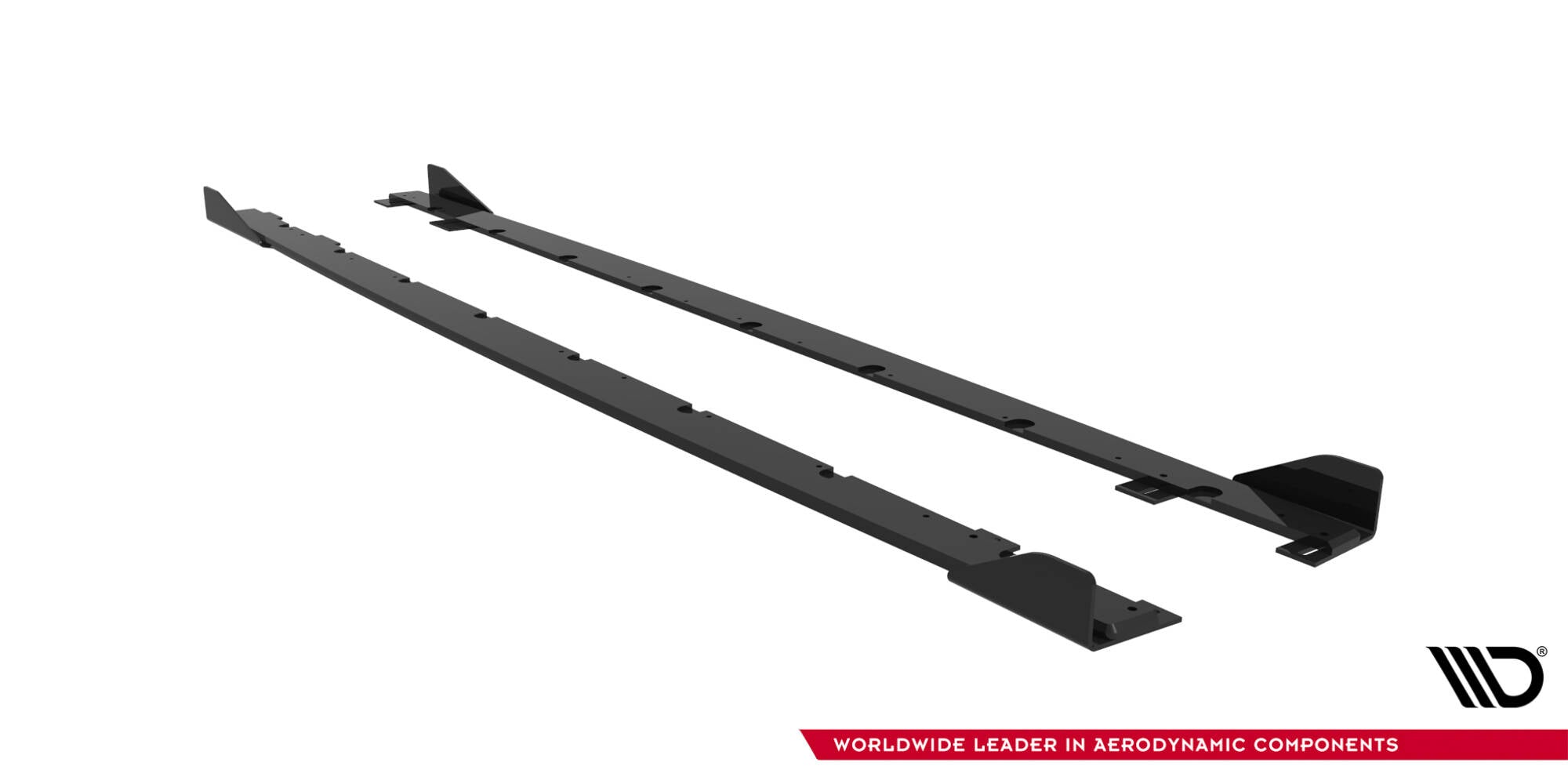 Maxton Design Street Pro Street+ Seitenschweller Leisten + Flaps passend für BMW 2 M-Paket / M235i Gran Coupe F74 schwarz Hochglanz