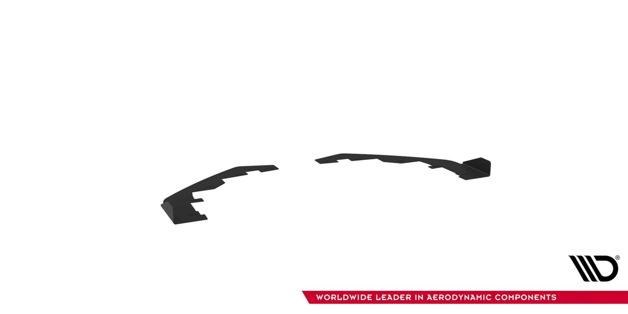 Maxton Design Front Stoßstange Flaps passend für Ford Mustang GT Mk6 schwarz Hochglanz