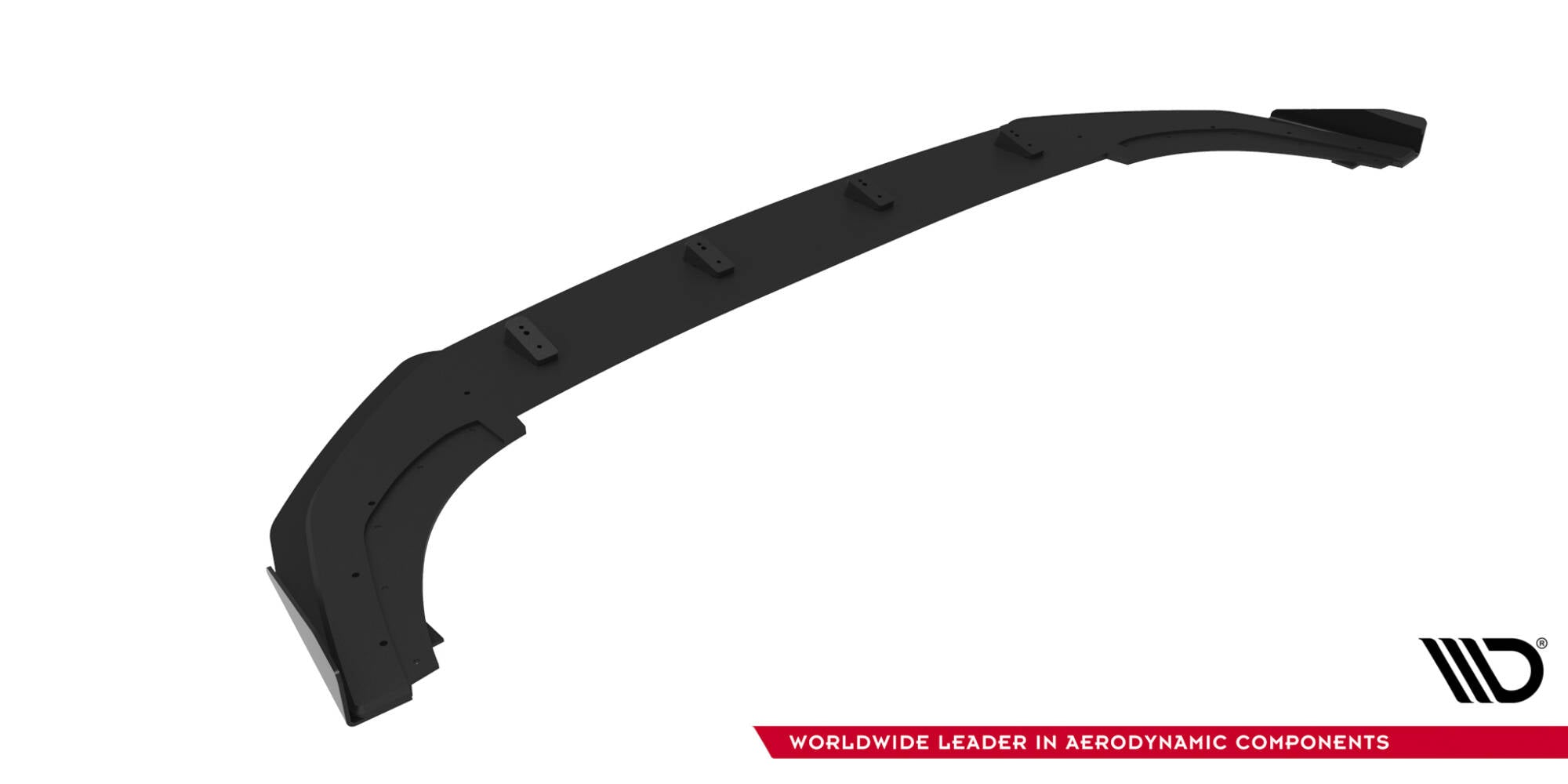 Maxton Design Street Pro Street+ Spoilerlippe Front Ansatz passend für + Flaps passend für VW Golf GTI / GTE / R-Line Mk8 Facelift schwarz Hochglanz