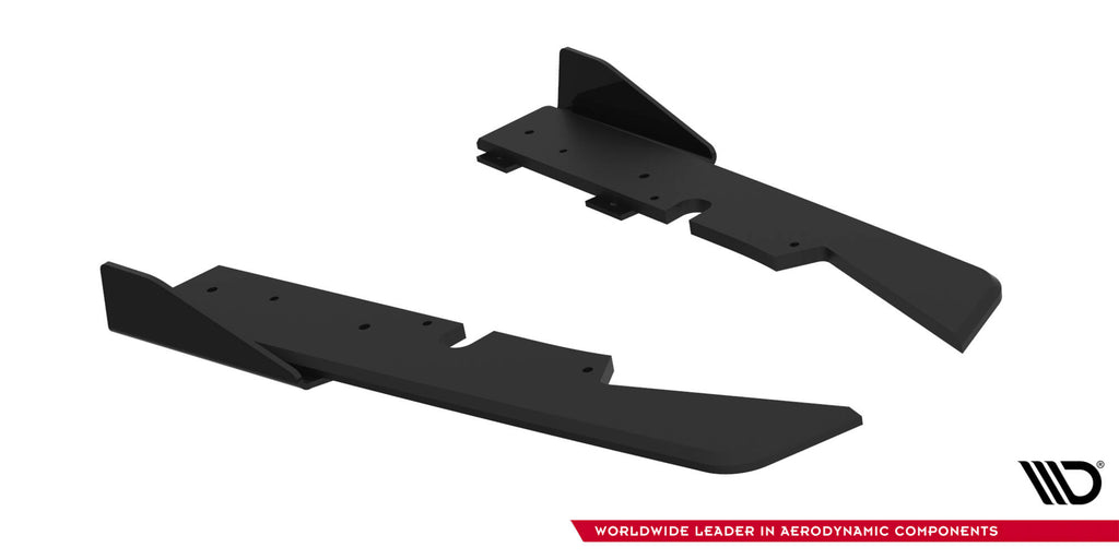 Maxton Design Street Pro Heck Ansatz Flaps Diffusor + Flaps passend für Ford Subaru Impreza WRX STI Mk3 Facelift schwarz Hochglanz