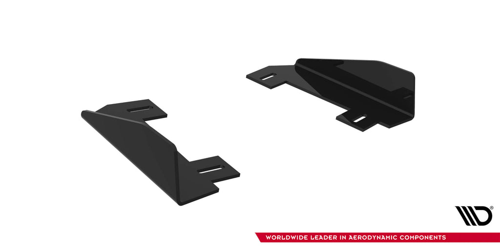 Maxton Design Hintere Seiten Flaps passend für Subaru Impreza WRX STI Mk3 Facelift schwarz Hochglanz
