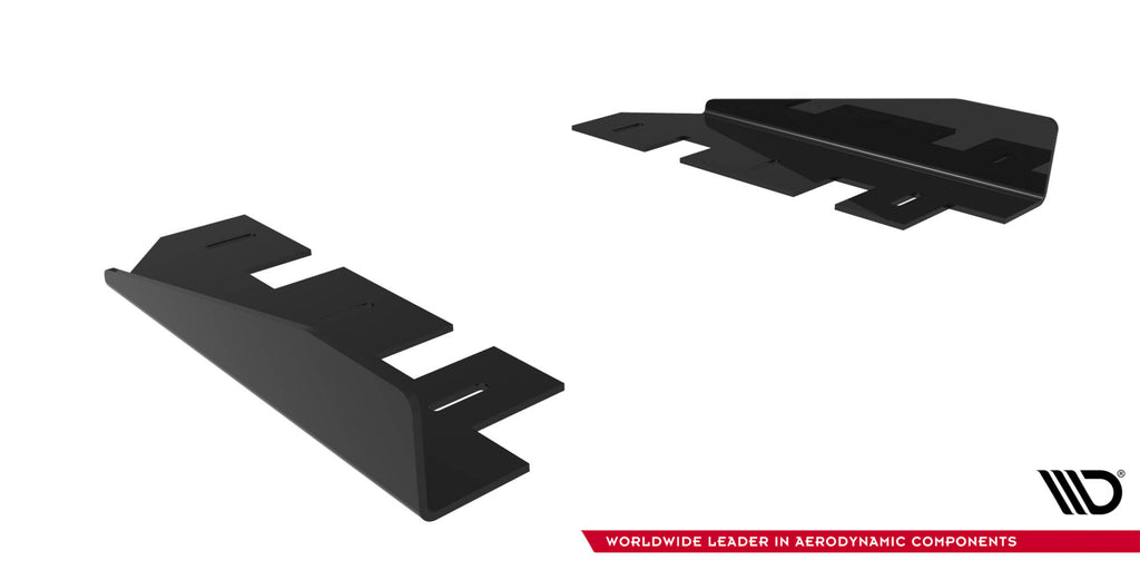 Maxton Design Seitenschweller Flaps passend für Mercedes-AMG CLE 53 Aero C236 schwarz Hochglanz