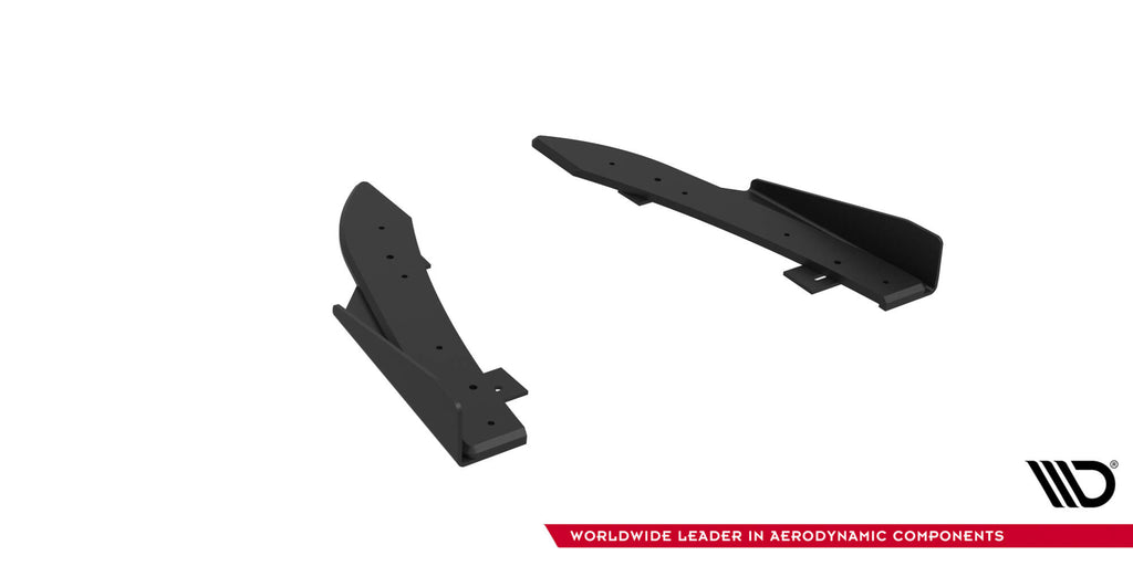 Maxton Design Street Pro Heck Ansatz Flaps Diffusor + Flaps passend für Ford Audi RS5 Coupe / Sportback F5 schwarz Hochglanz