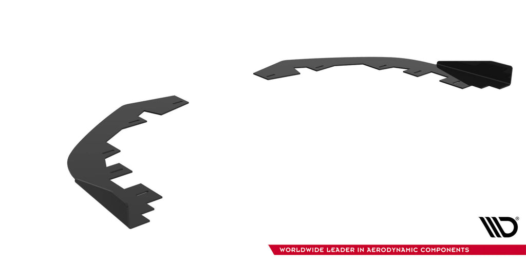 Maxton Design Front Stoßstange Flaps passend für Flaps Subaru Impreza WRX STI Mk3 Facelift schwarz Hochglanz