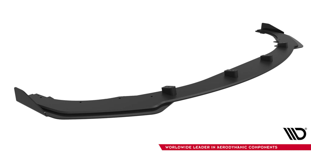 Maxton Design Street Pro Street+ Spoilerlippe Front Ansatz + Flaps passend für Mercedes-AMG CLE 53 C236 schwarz Hochglanz