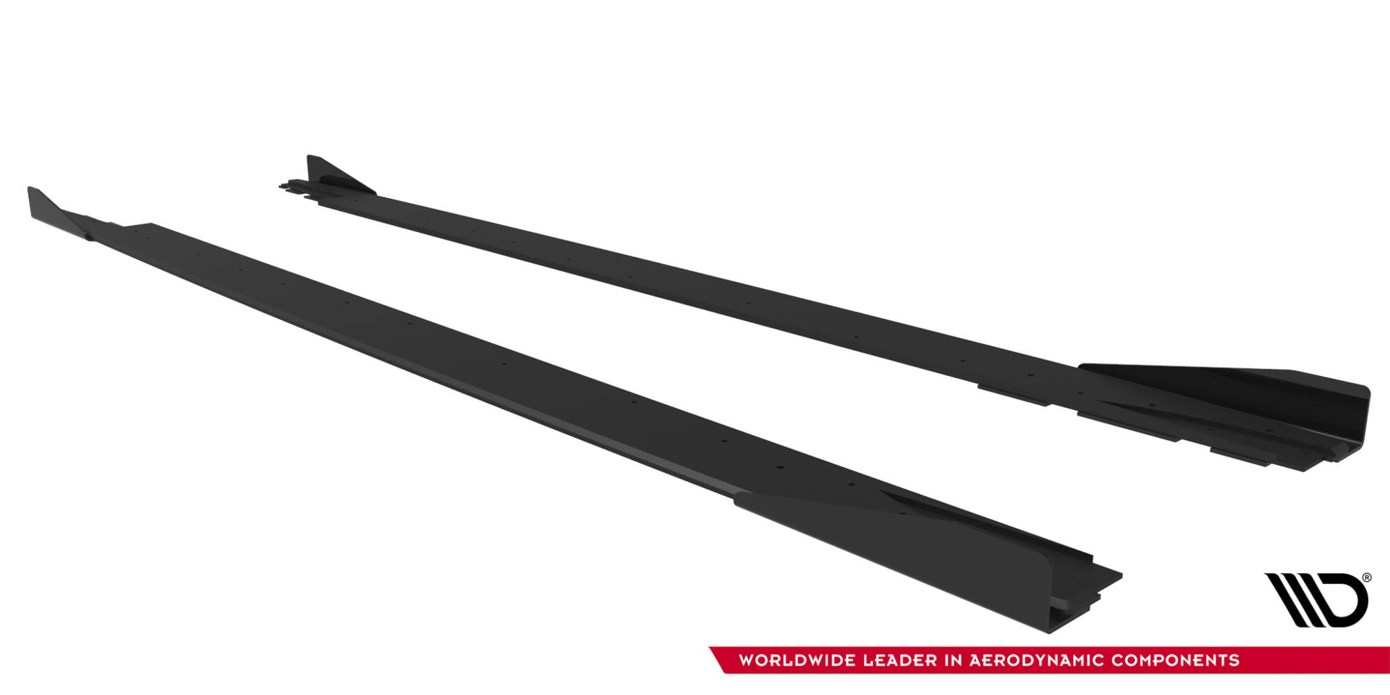 Maxton Design Street Pro Street+ Seitenschweller Leisten + Flaps passend für Mercedes-AMG CLE 53 Aero C236 schwarz Hochglanz