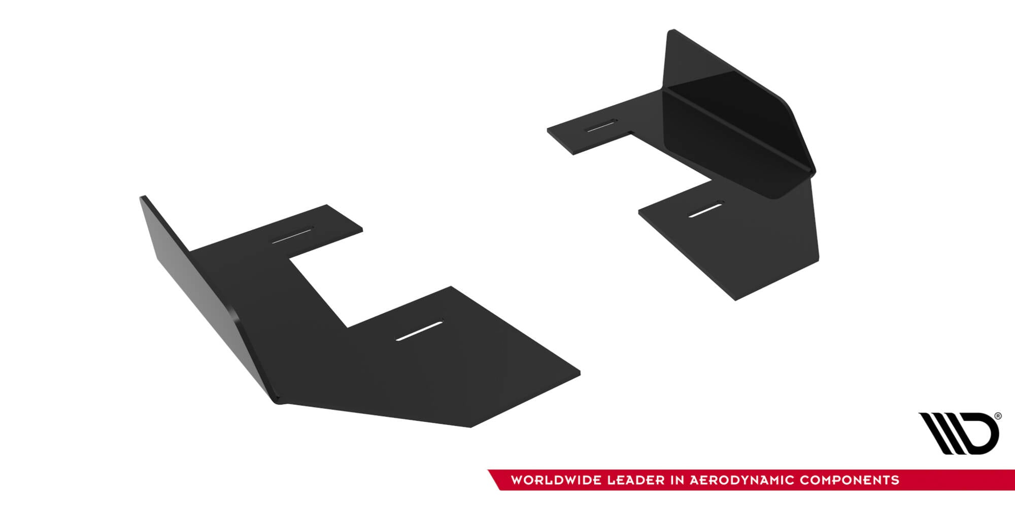 Maxton Design Hintere Seiten Flaps passend für Mitsubishi Lancer EVO X schwarz Hochglanz