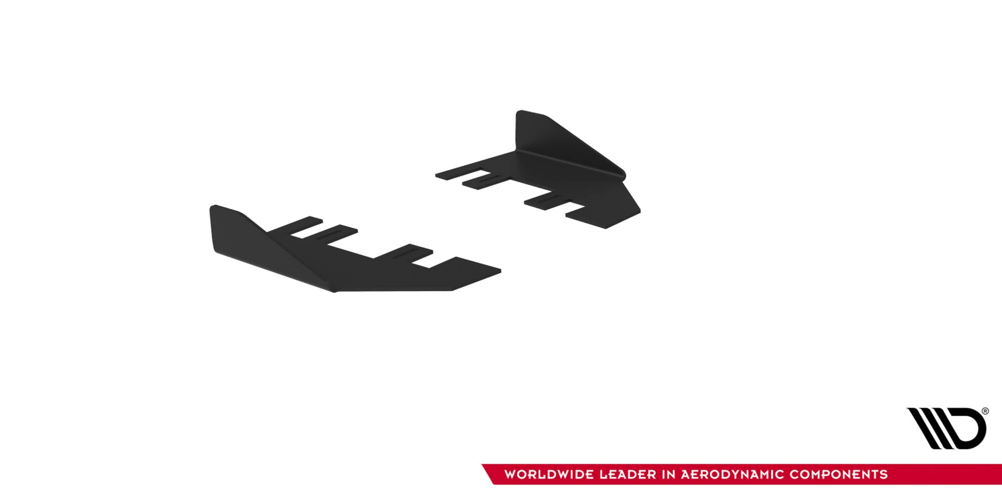 Maxton Design Hintere Seiten Flaps passend für Ford Mustang GT Mk6 schwarz Hochglanz