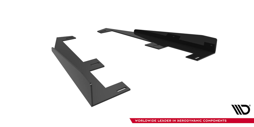 Maxton Design Hintere Seiten Flaps passend für Mercedes-AMG CLE 53 C236 schwarz Hochglanz