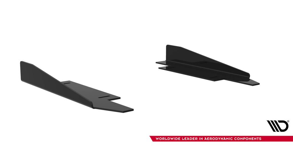 Maxton Design Seitenschweller Flaps passend für Subaru Impreza WRX STI Mk3 Facelift schwarz Hochglanz