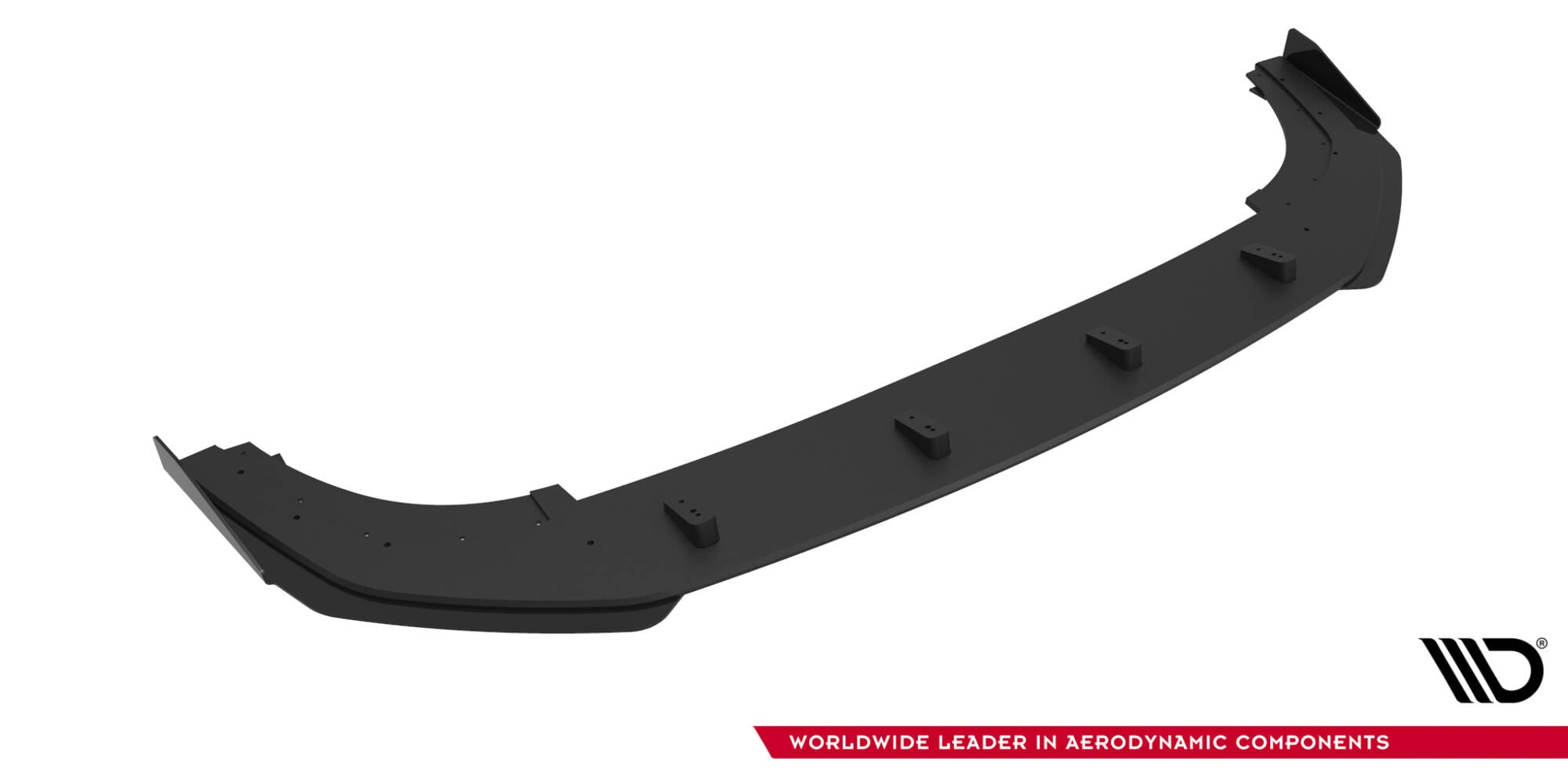 Maxton Design Street Pro Street+ Spoilerlippe Front Ansatz passend für + Flaps passend für VW Golf GTI / GTE / R-Line Mk8 Facelift schwarz Hochglanz