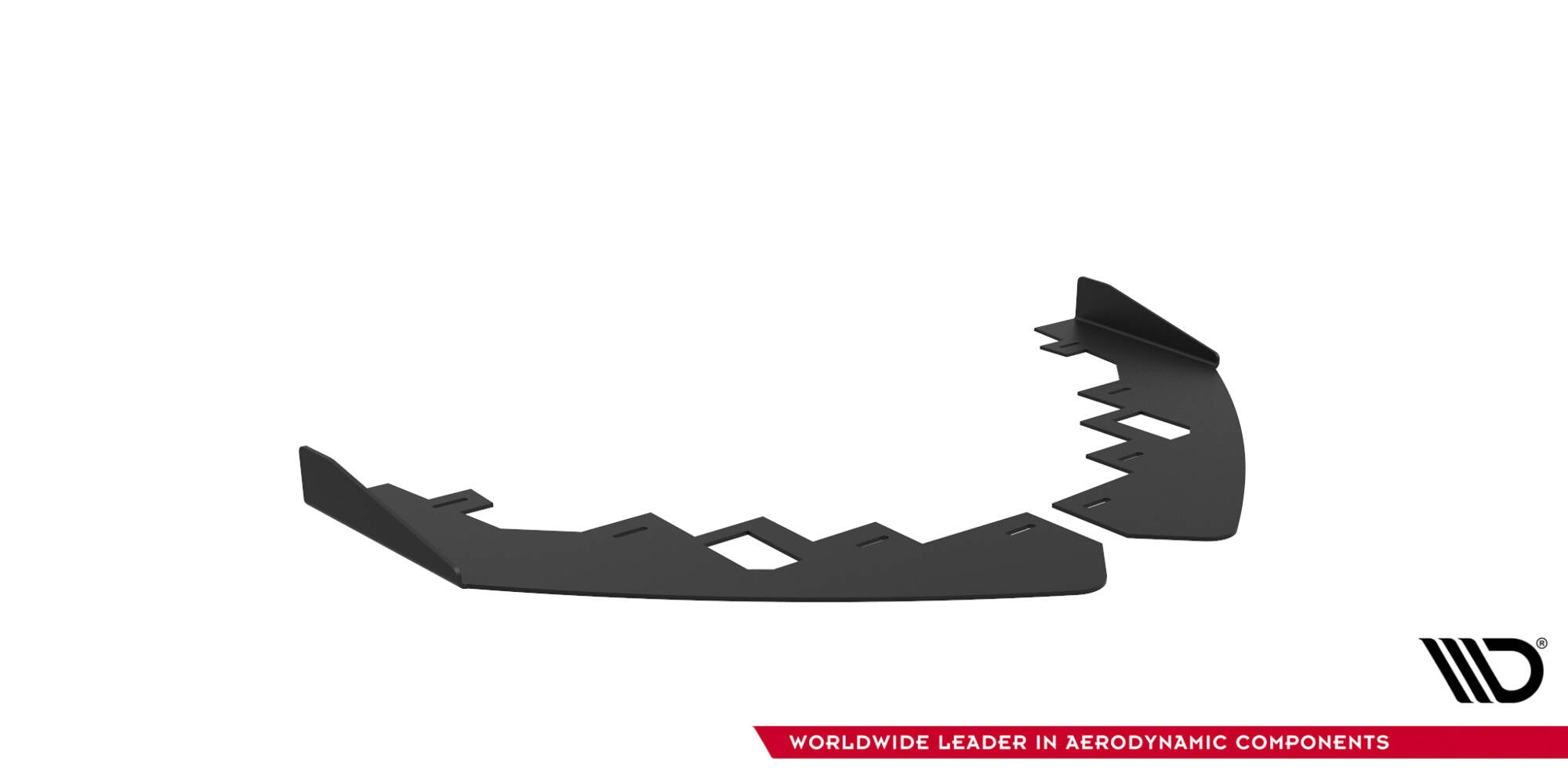 Maxton Design Front Stoßstange Flaps passend für Flaps Audi RS5 Coupe / Sportback F5 schwarz Hochglanz