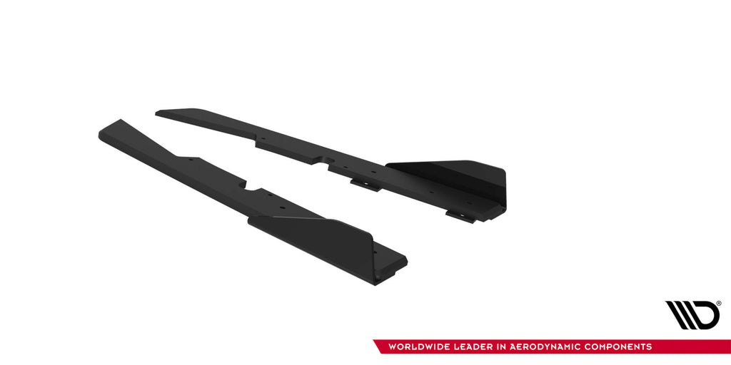 Maxton Design Street Pro Heck Ansatz Flaps Diffusor + Flaps passend für Ford Subaru Impreza WRX STI Mk3 Facelift schwarz Hochglanz