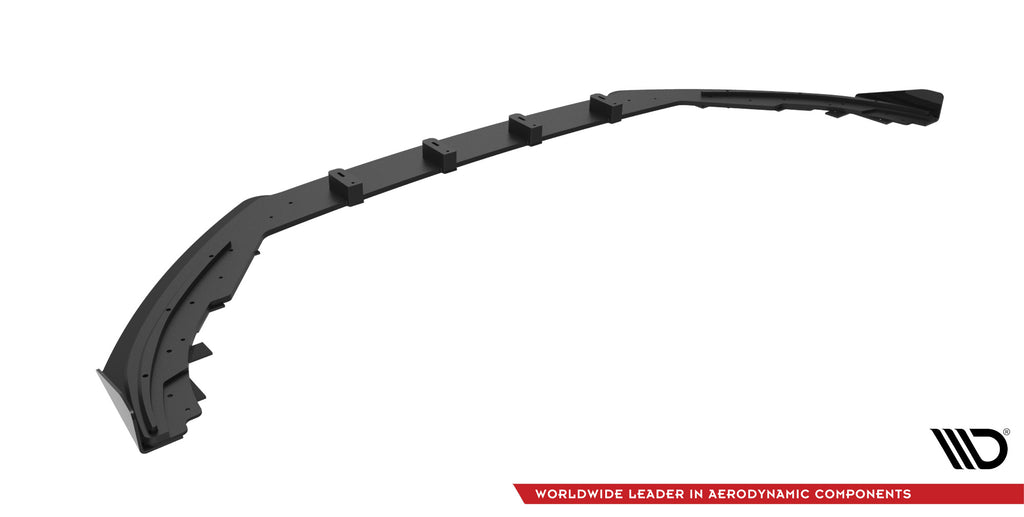 Maxton Design Street Pro Street+ Spoilerlippe Front Ansatz passend für + Flaps passend für Ford Focus ST / ST-Line Mk4 schwarz Hochglanz