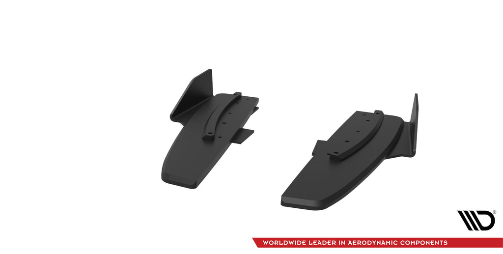 Maxton Design Street Pro Heck Ansatz Flaps Diffusor + Flaps passend für Mercedes-AMG CLA 45 C117 Facelift schwarz Hochglanz