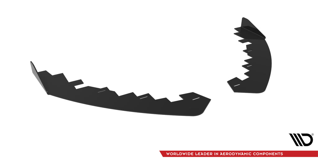 Maxton Design Flaps Ford Focus ST / ST-Line Mk4 schwarz Hochglanz für Ford Focus St-Line