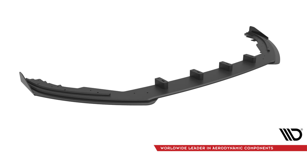 Maxton Design Street Pro Street+ Spoilerlippe Front Ansatz passend für + Flaps passend für Ford Focus ST / ST-Line Mk4 schwarz Hochglanz