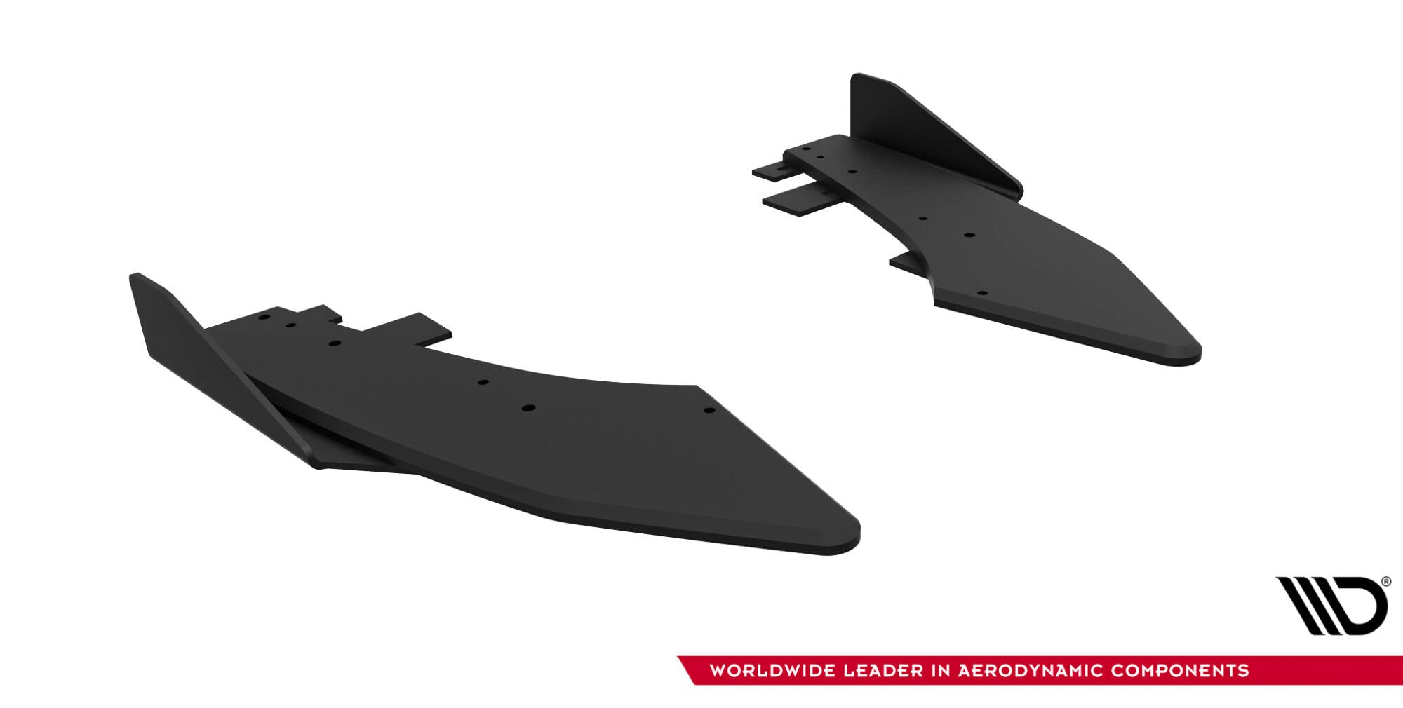 Maxton Design Street Pro Heck Ansatz Flaps Diffusor + Flaps passend für Ford Audi S3 Limousine 8Y Facelift schwarz Hochglanz