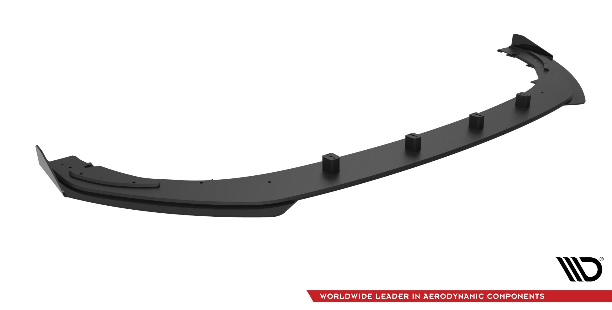 Maxton Design Street Pro Street+ Spoilerlippe Front Ansatz + Flaps passend für Ford Mondeo Sport Mk5 Facelift / Fusion Sport Mk2 Facelift schwarz Hochglanz