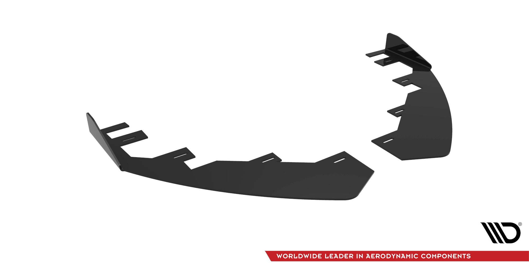 Maxton Design Front Stoßstange Flaps passend für Ford Mondeo Sport Mk5 Facelift / Fusion Sport Mk2 Facelift schwarz Hochglanz