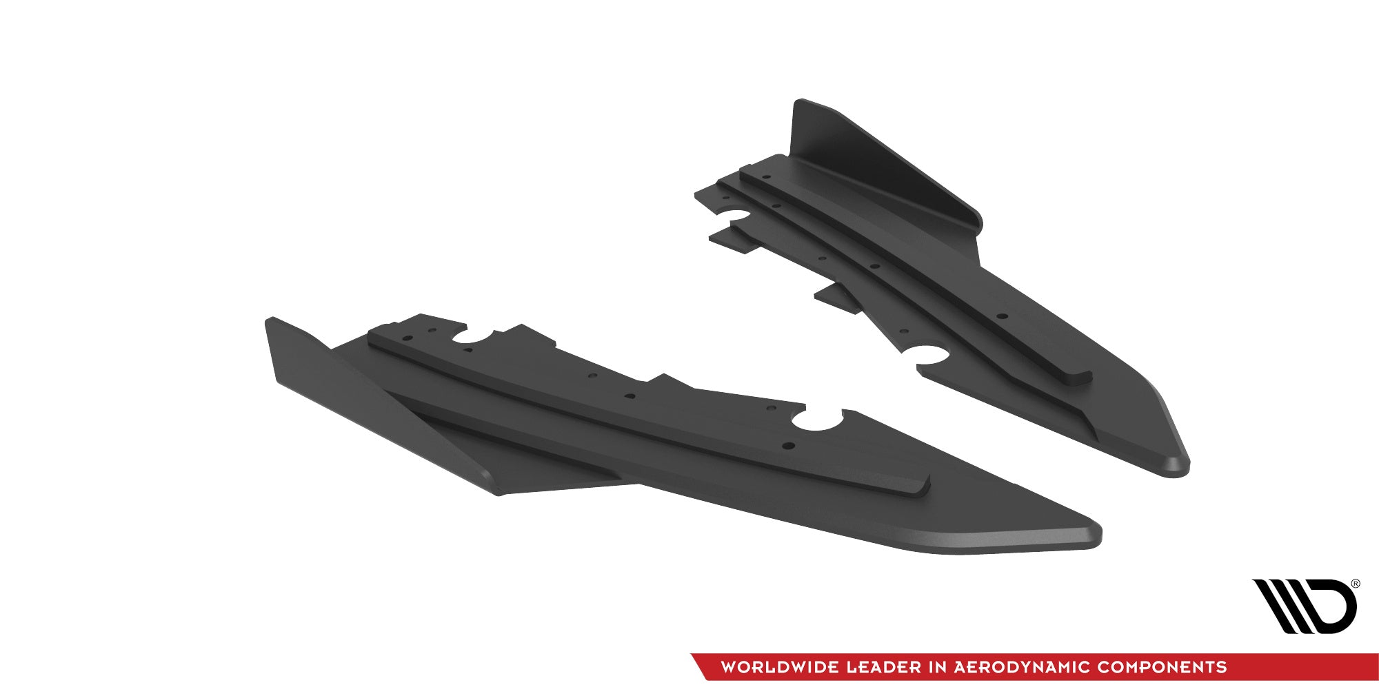 Maxton Design Street Pro Heck Ansatz Flaps Diffusor + Flaps passend für Ford Mondeo Sport Mk5 Facelift / Fusion Sport Mk2 Facelift schwarz Hochglanz