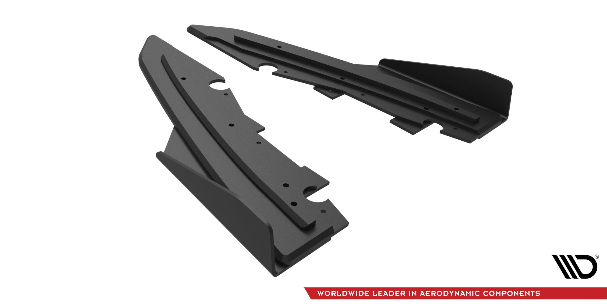 Maxton Design Street Pro Heck Ansatz Flaps Diffusor + Flaps passend für Ford Mondeo Sport Mk5 Facelift / Fusion Sport Mk2 Facelift schwarz Hochglanz