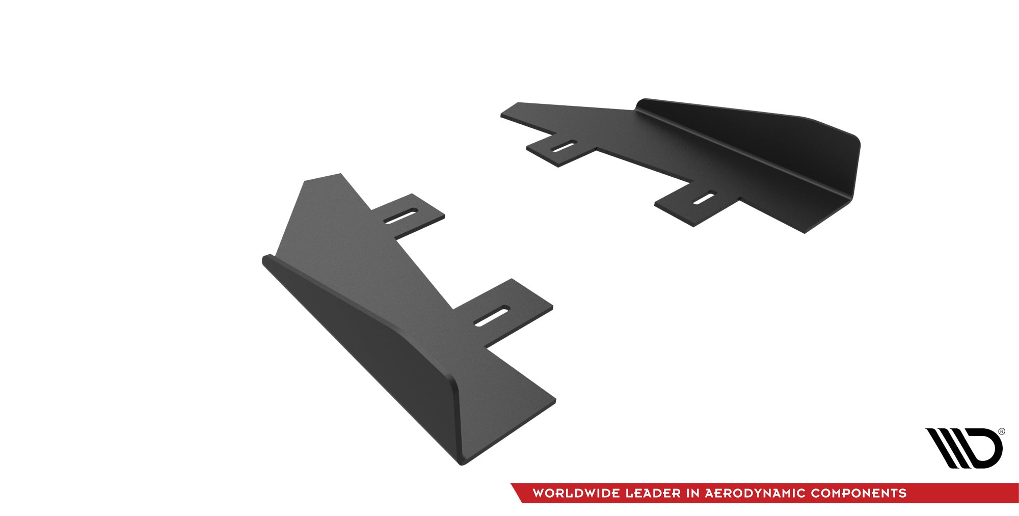 Maxton Design Hintere Seiten Flaps passend für Ford Mondeo Sport Mk5 Facelift / Fusion Sport Mk2 Facelift schwarz Hochglanz