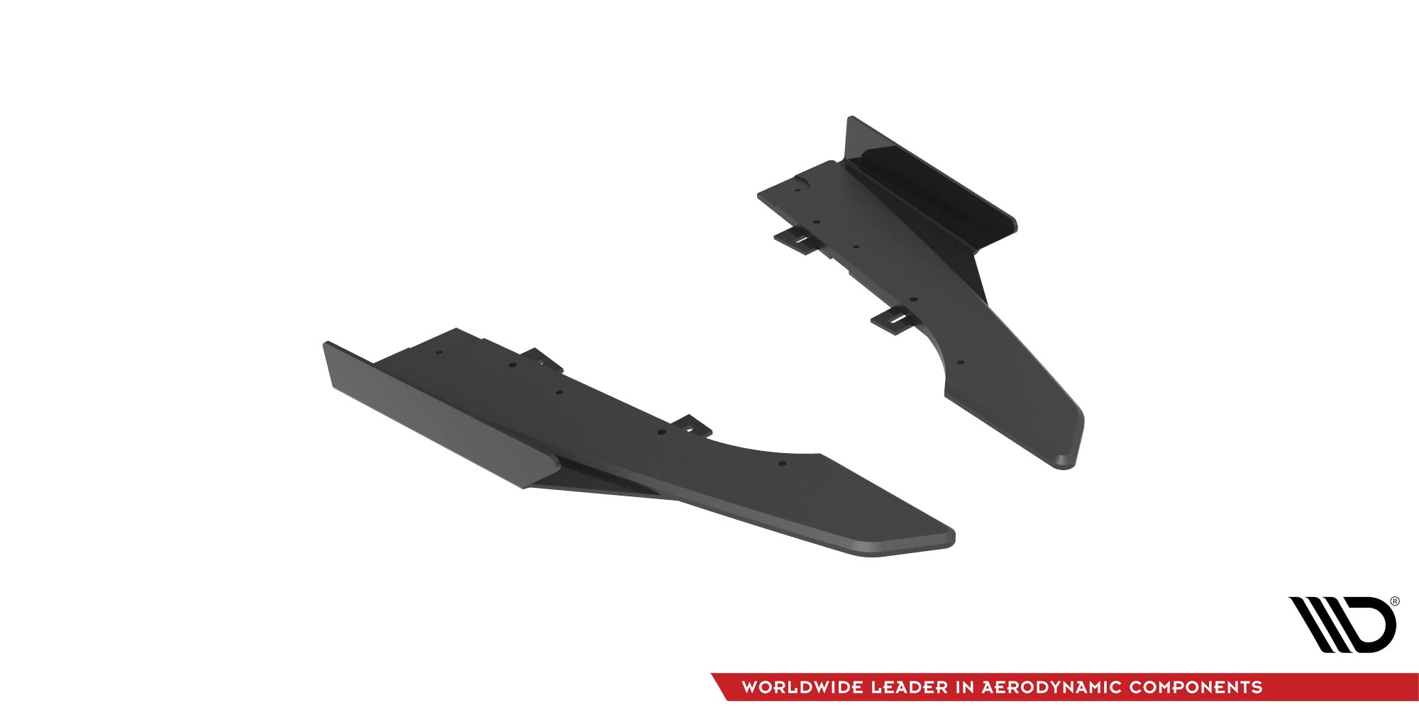 Maxton Design Street Pro Heck Ansatz Flaps Diffusor + Flaps passend für Audi RS6 Avant C6 schwarz Hochglanz