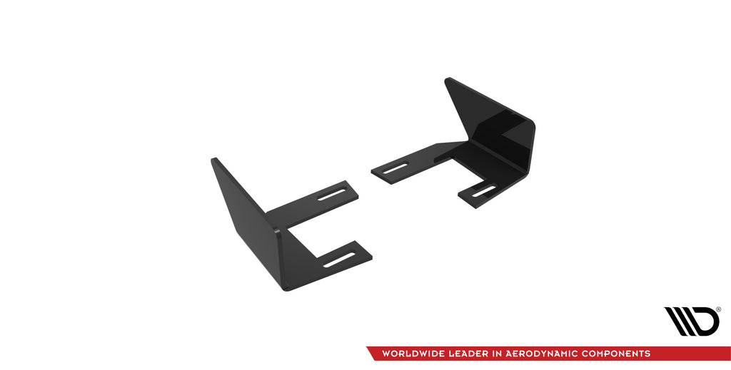 Maxton Design Hintere Seiten Flaps passend für Peugeot 208 GT Mk2 schwarz Hochglanz