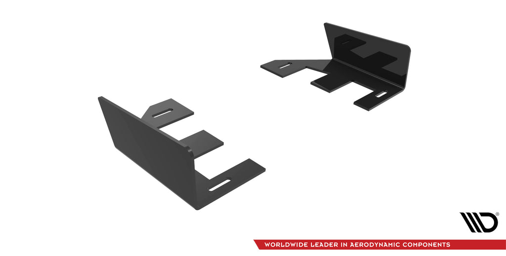 Maxton Design Hintere Seiten Flaps passend für Audi RS3 Sportback 8Y schwarz Hochglanz