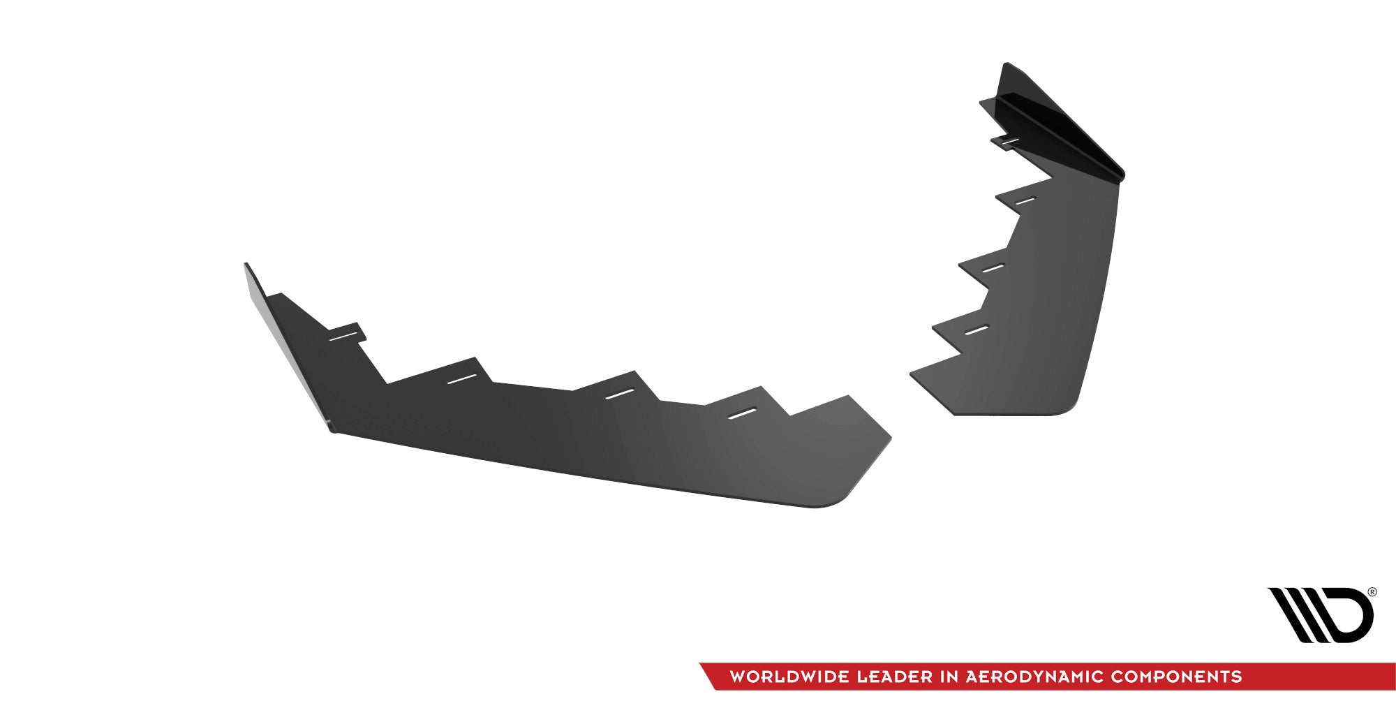 Maxton Design Front Stoßstange Flaps passend für Honda Civic Type-R Mk 11 schwarz Hochglanz