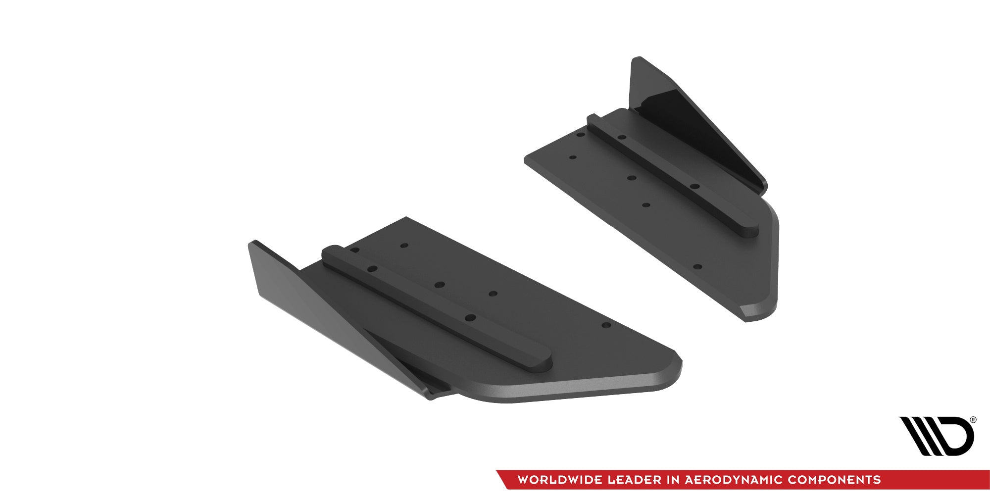 Maxton Design Street Pro Heck Ansatz Flaps Diffusor + Flaps passend für Mercedes-AMG C43 Coupe / Cabrio C205 Facelift / A205 Facelift schwarz Hochglanz