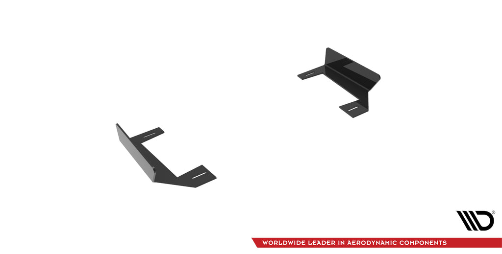 Maxton Design Hintere Seiten Flaps passend für BMW 2 Coupe M-Paket G42 schwarz Hochglanz