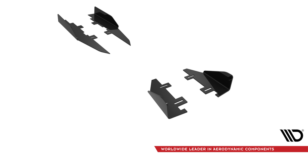 Maxton Design Seitenschweller Flaps passend für Honda Civic Type-R Mk 11 schwarz Hochglanz