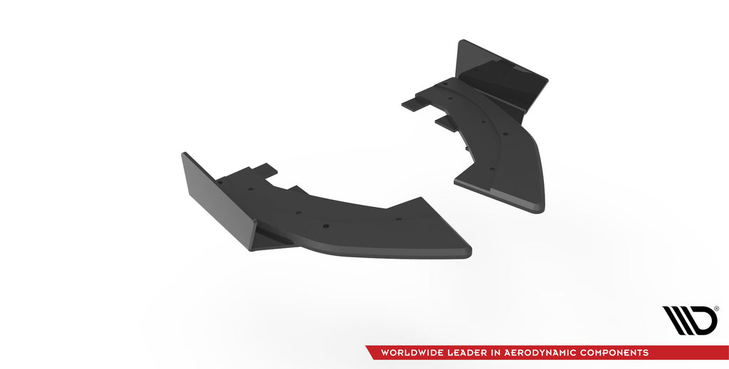 Maxton Design Street Pro Heck Ansatz Flaps Diffusor + Flaps passend für Audi RS3 Sportback 8Y schwarz Hochglanz