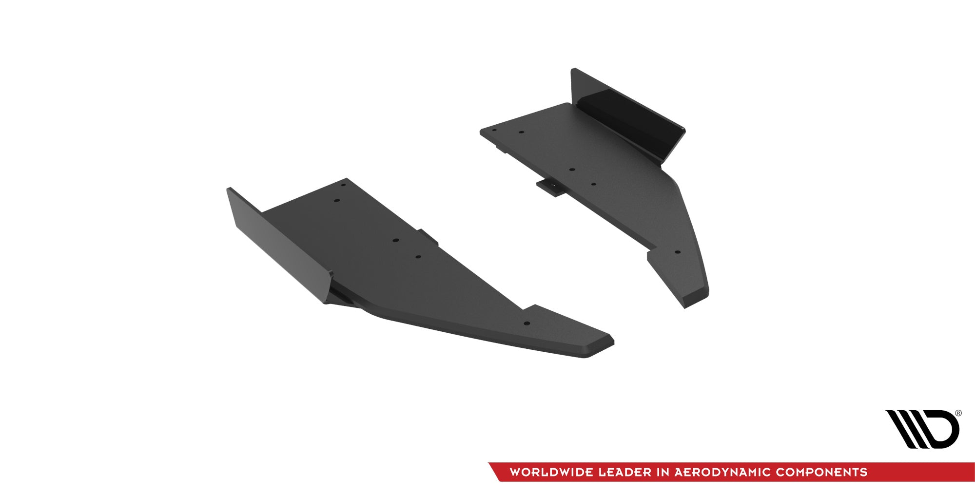 Maxton Design Street Pro Heck Ansatz Flaps Diffusor + Flaps passend für Mercedes-AMG C63 Limousine / Kombi W205 Facelift schwarz Hochglanz
