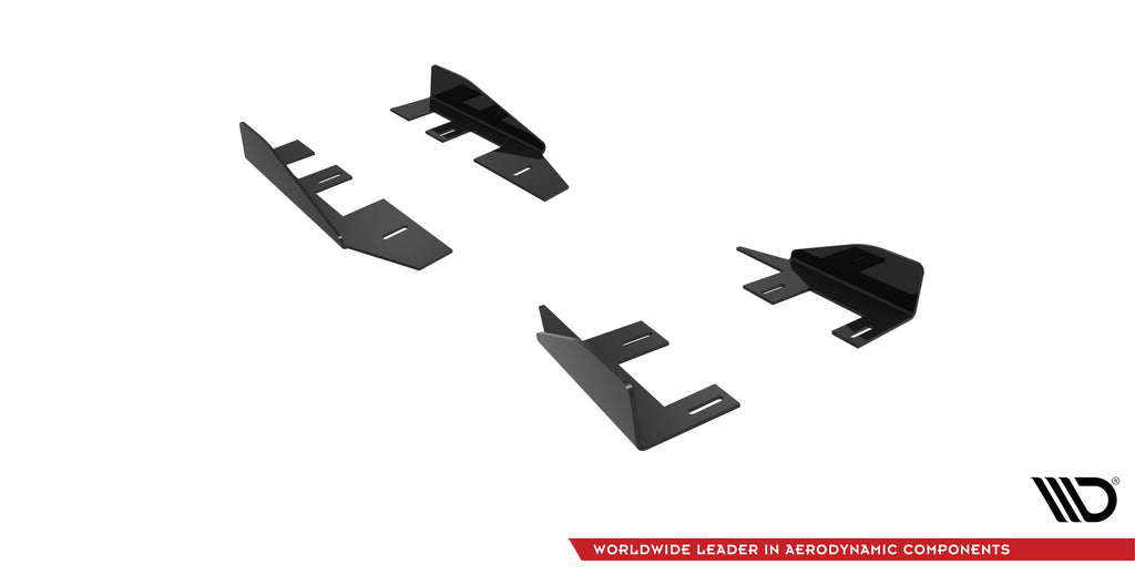 Maxton Design Seitenschweller Flaps passend für Peugeot 208 GT Mk2 schwarz Hochglanz