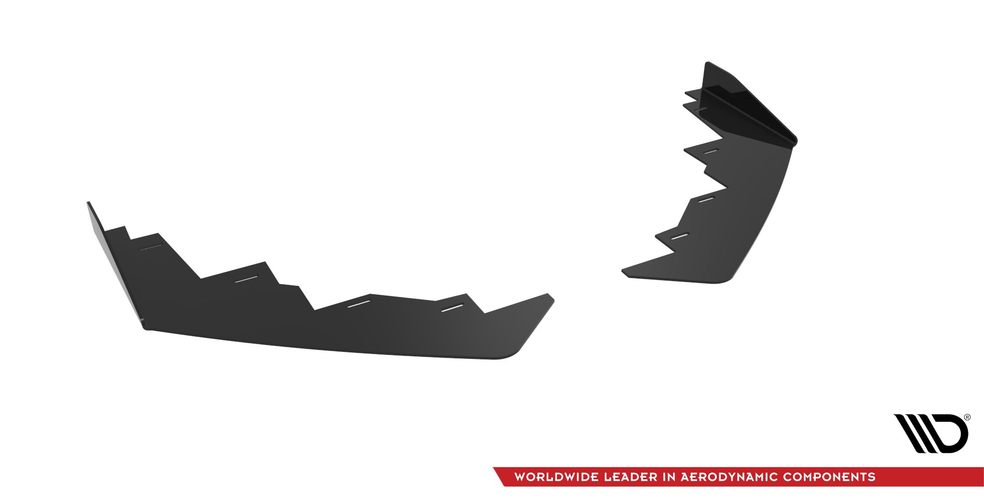 Maxton Design Front Stoßstange Flaps passend für Peugeot 208 GT Mk2 schwarz Hochglanz